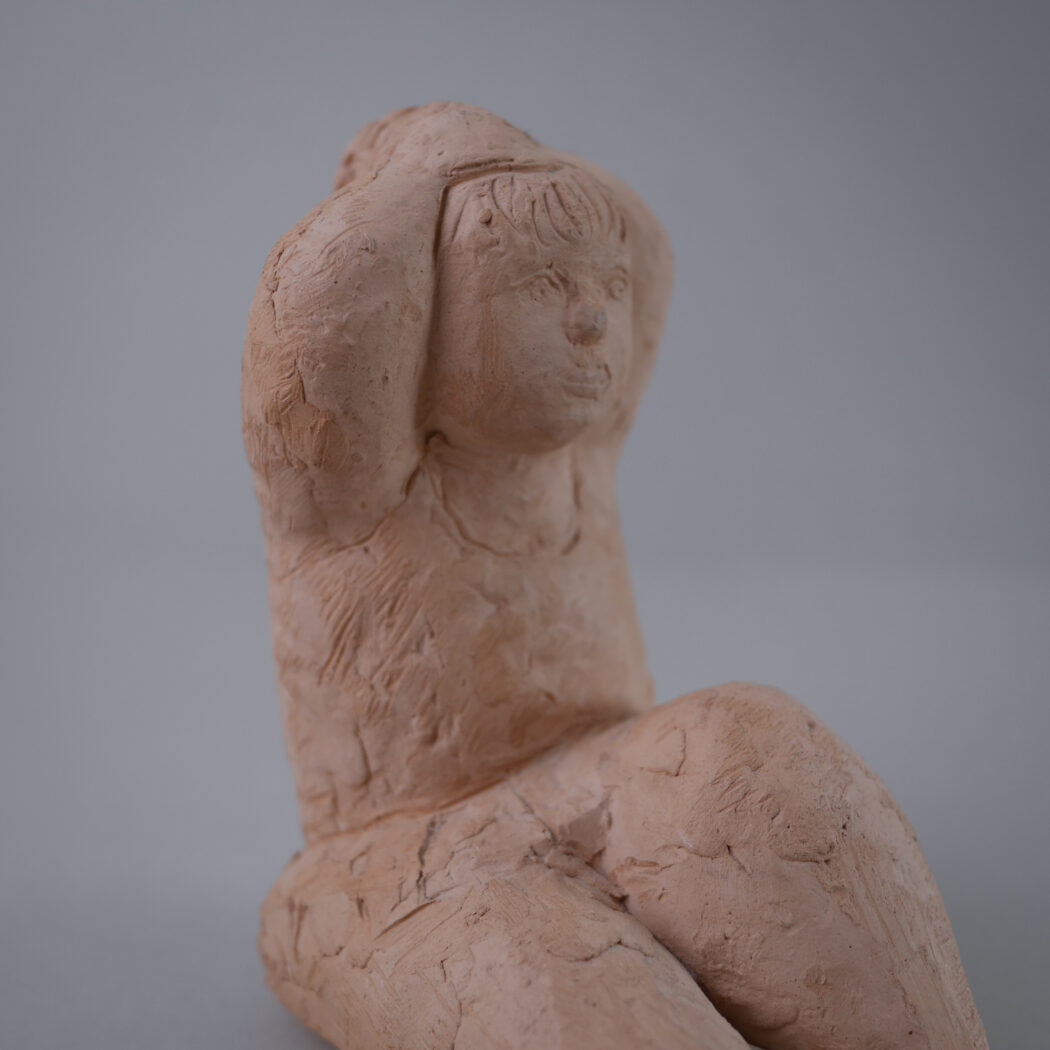 Håndlavet Ballerina Skulptur i Keramik 6