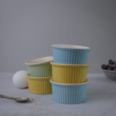 Pastelfarvede Ramekin Skåle, 5 stk.