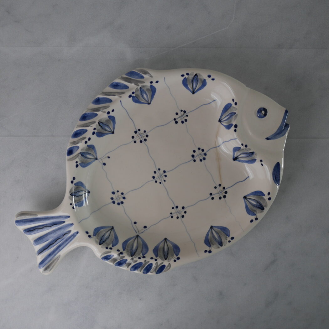 Fiskefad med Blå Dekorationer (ITU) 7