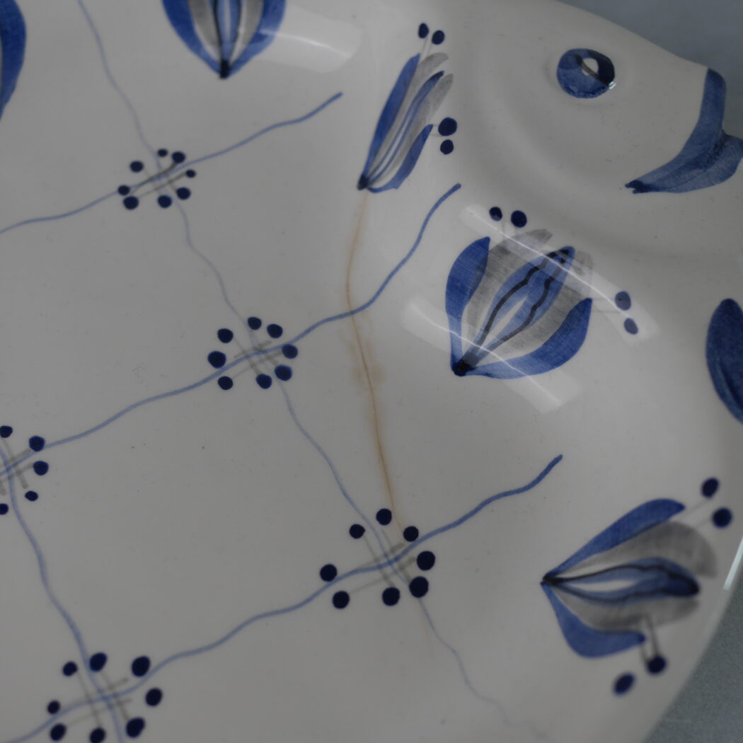 Fiskefad med Blå Dekorationer (ITU) 6