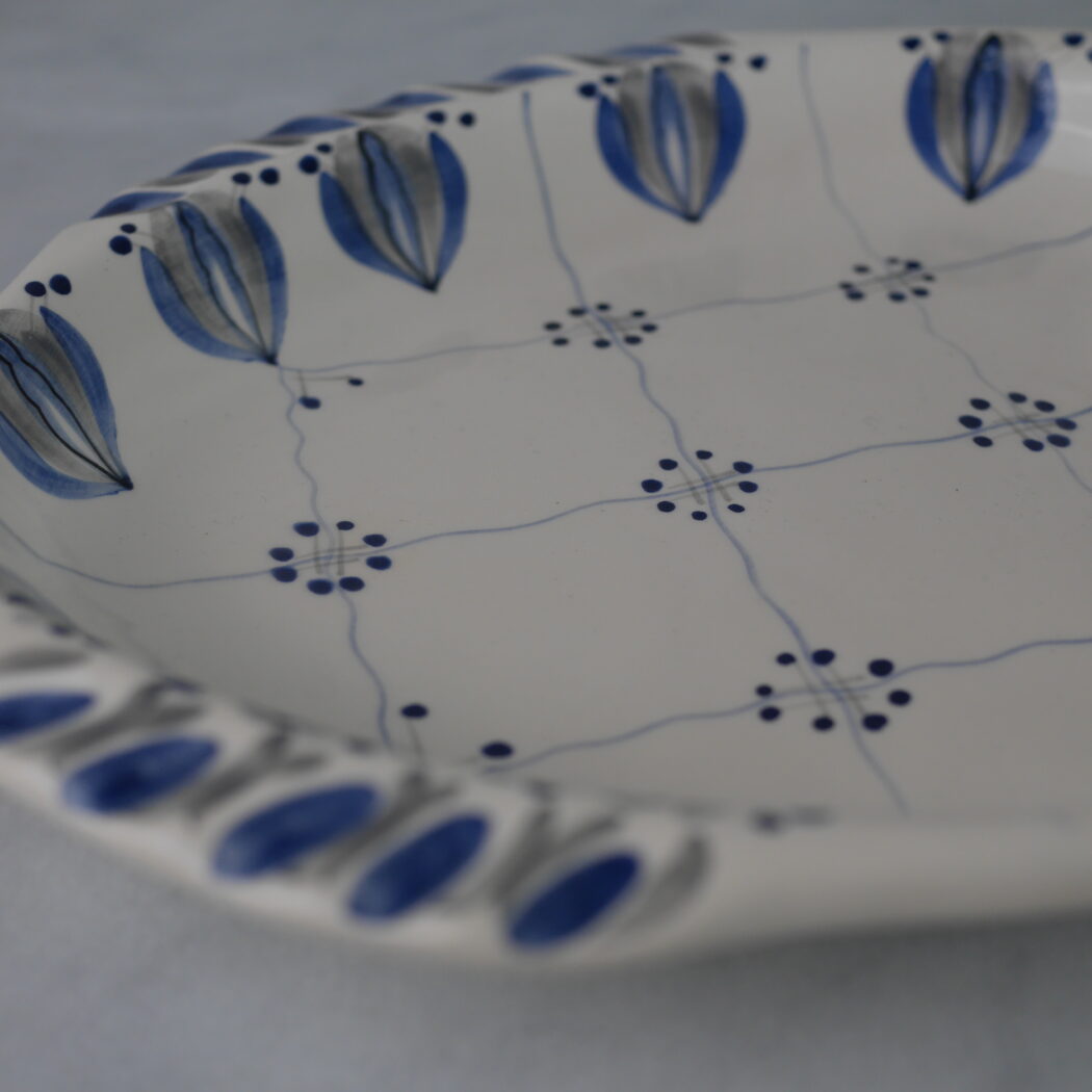 Fiskefad med Blå Dekorationer (ITU) 3