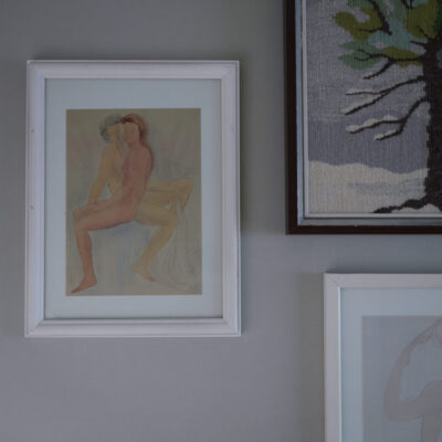 Akvarel Billede med To Kvinder