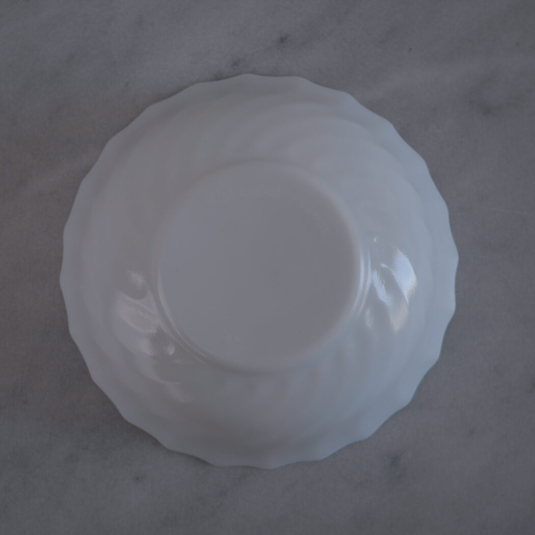 Store Hvide Franske Arcopal Glasskåle, 3 stk. 7