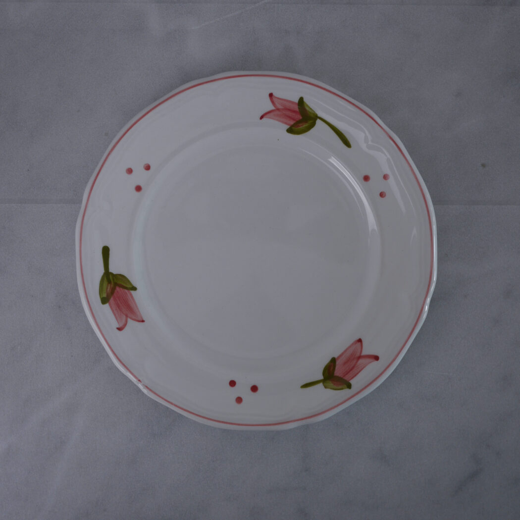 Italienske Frokosttallerkner med Blomster, 6 stk. 1