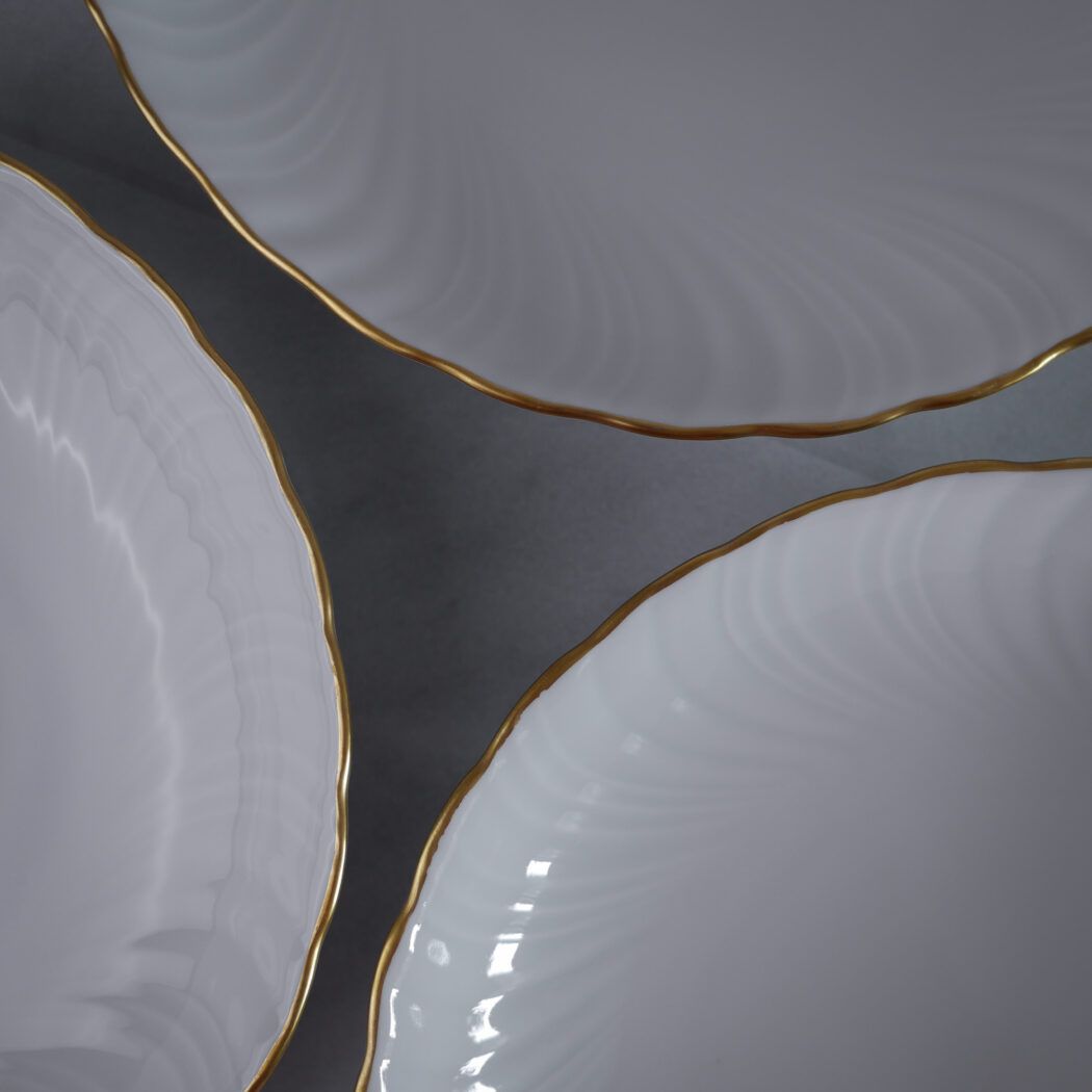 Dybe Hvide Tallerkner med Swirl, 11 stk. 2