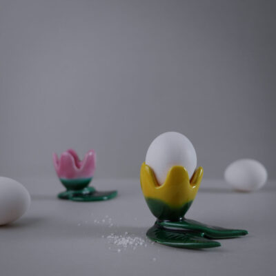 Farverige Blomster Æggebægre, 2 stk.