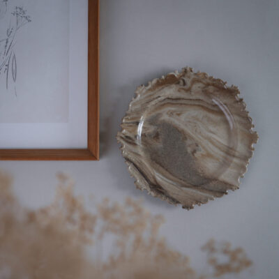 Beige Håndlavet Vægdekoration