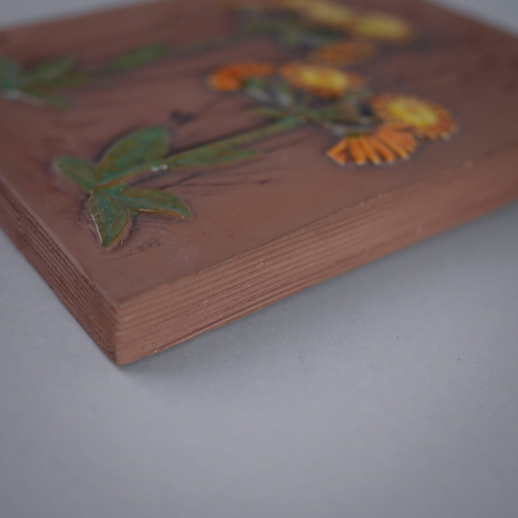 Relief med Gule & Orange Blomster 5