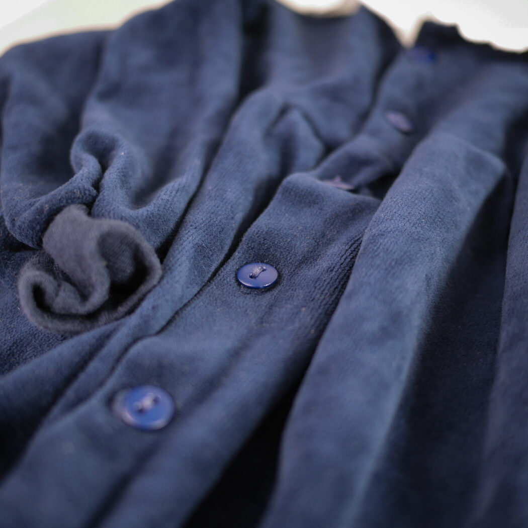 Vintage Blå Velour Dragt 2