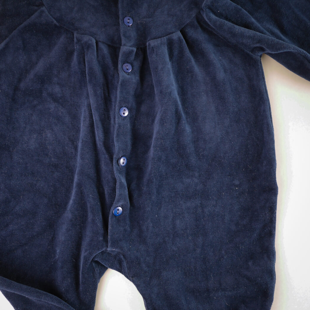 Vintage Blå Velour Dragt 4