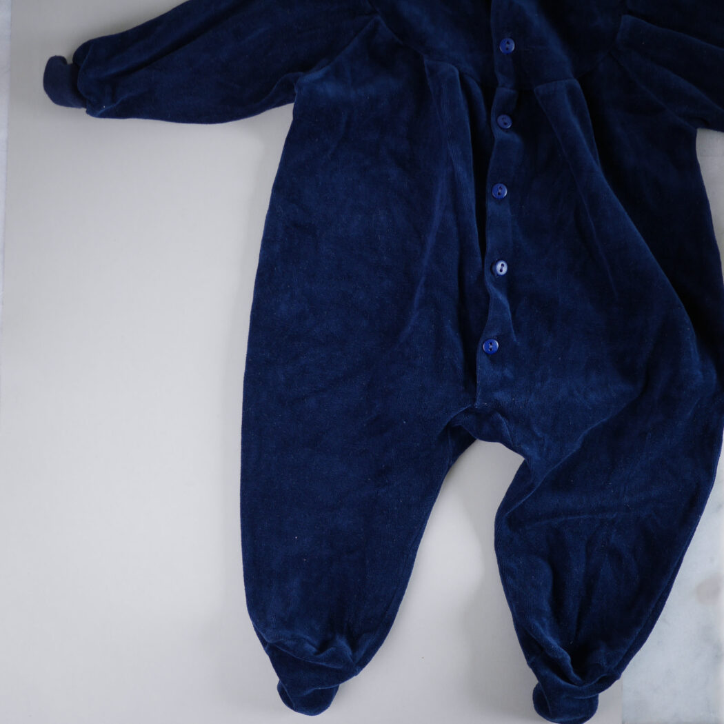Vintage Blå Velour Dragt 5