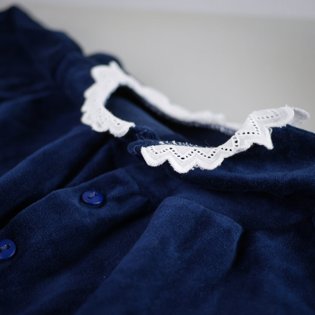 Vintage Blå Velour Dragt 6
