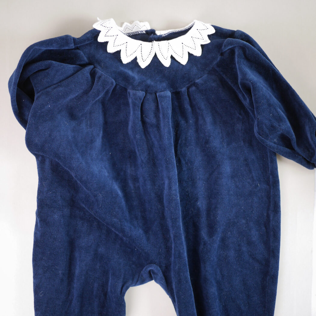 Vintage Blå Velour Dragt 7
