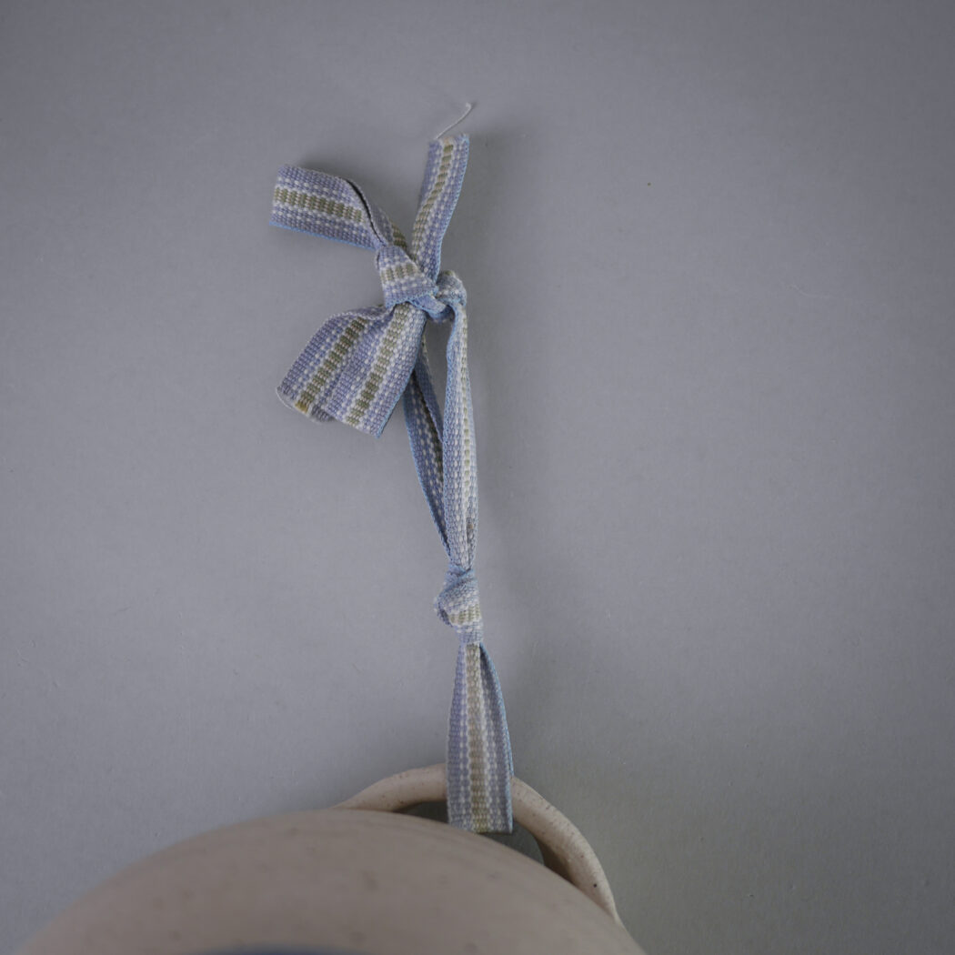 Lys Væg Lysestage med Blå Blomst 4