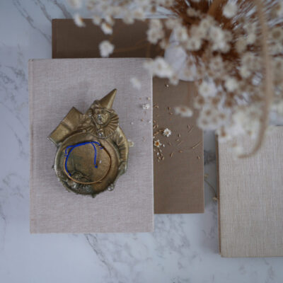 Vintage Messingfad med Klovn