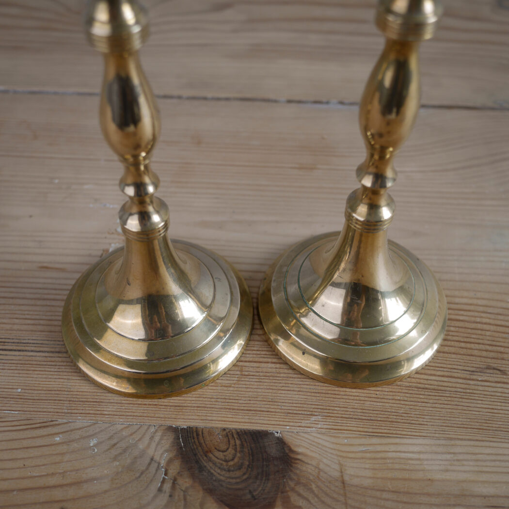 Elegante Høje Messing Lysestager, 2 stk. 5