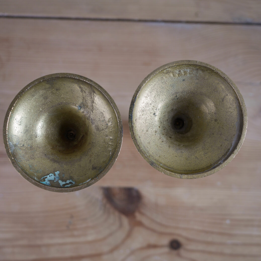 Elegante Høje Messing Lysestager, 2 stk. 8