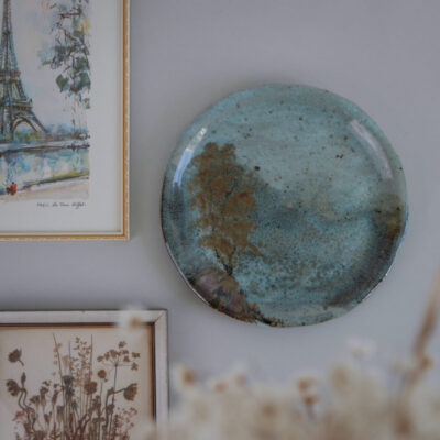 Keramik Platte med Træ