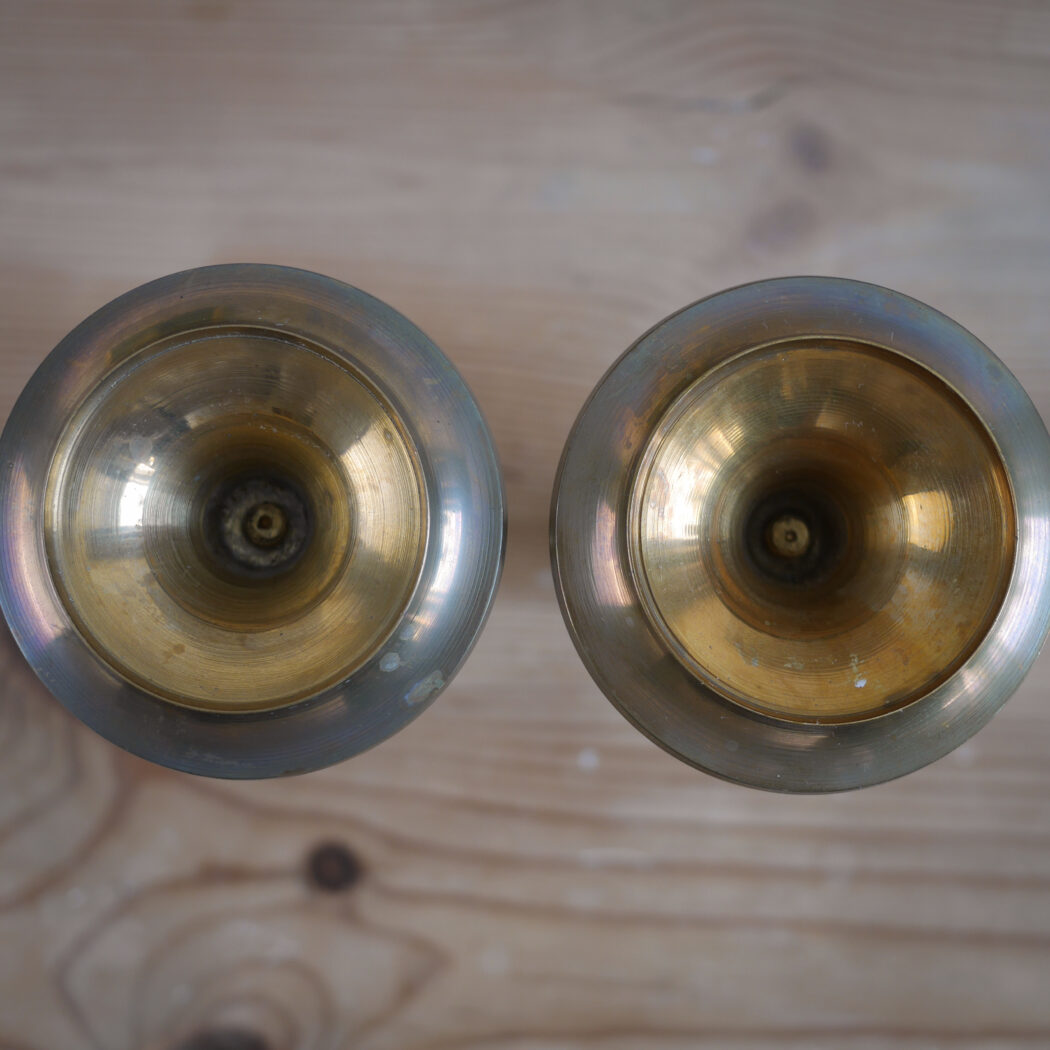 Vintage Messing Stager, 2 stk. 7