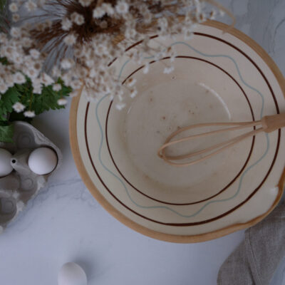 Kæmpe Lerskål med Flot Patina