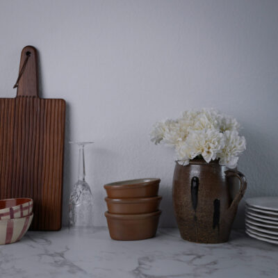 Brune Franske Ovnfaste Skåle, 3 stk.