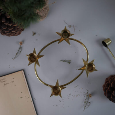 Messing Stjerne Adventsstage