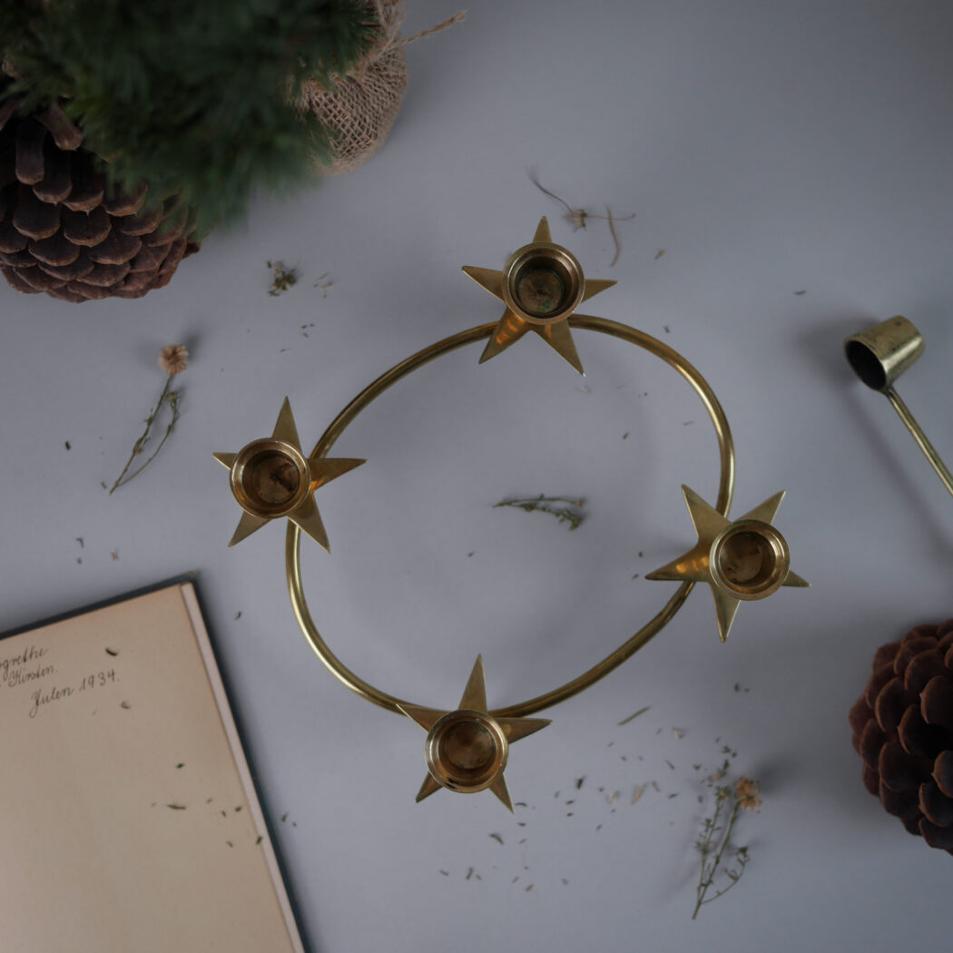 Messing Stjerne Adventsstage