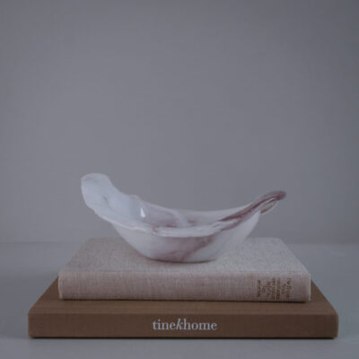 Stor Rosa Glasskål til Dekoration