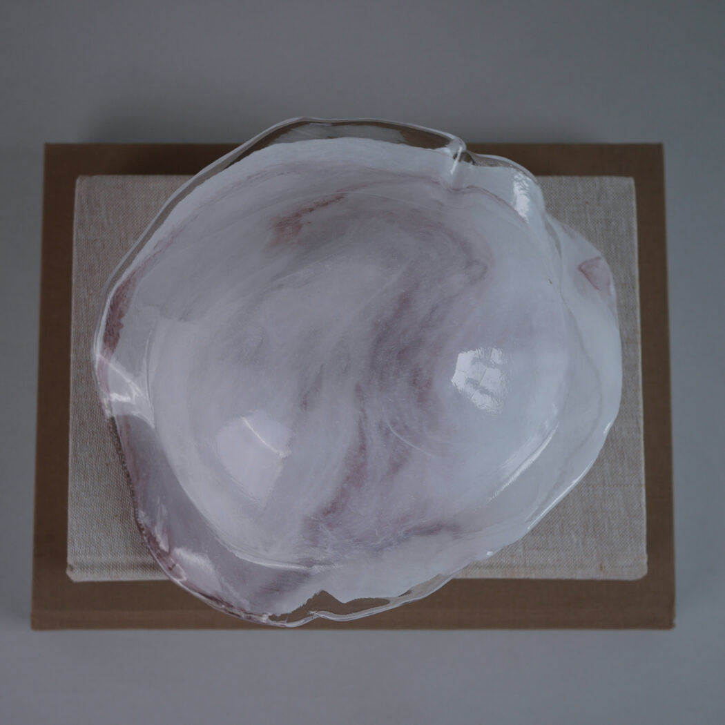 Stor Rosa Glasskål til Dekoration 8