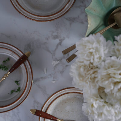 Dybe Brune Tallerkner, 4 stk.