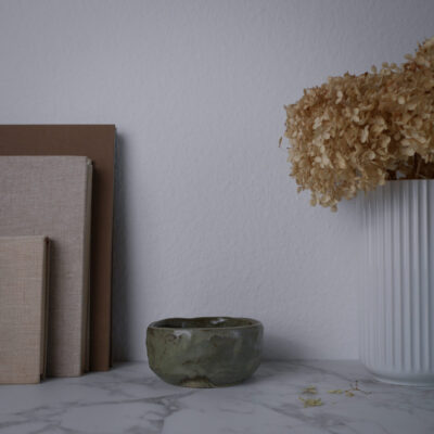 Grøn Håndlavet Keramikskål