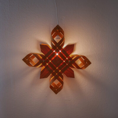 Stjerne Lampe i Træ