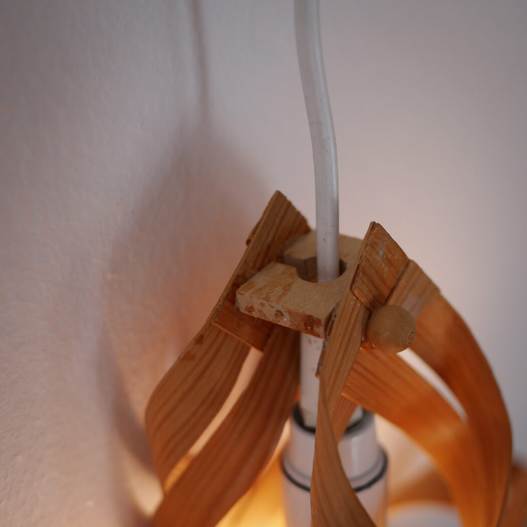 Stjerne Lampe i Træ 3
