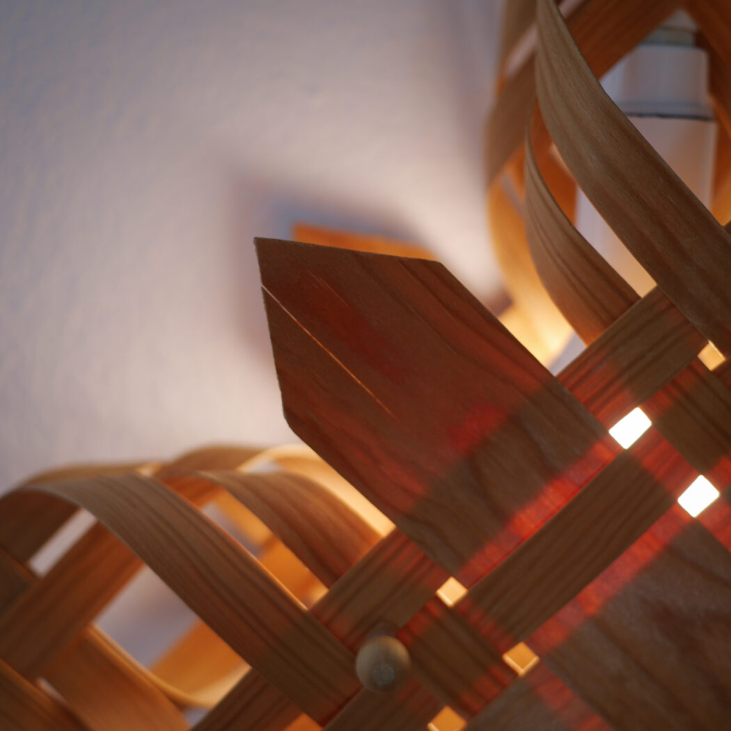Stjerne Lampe i Træ 6