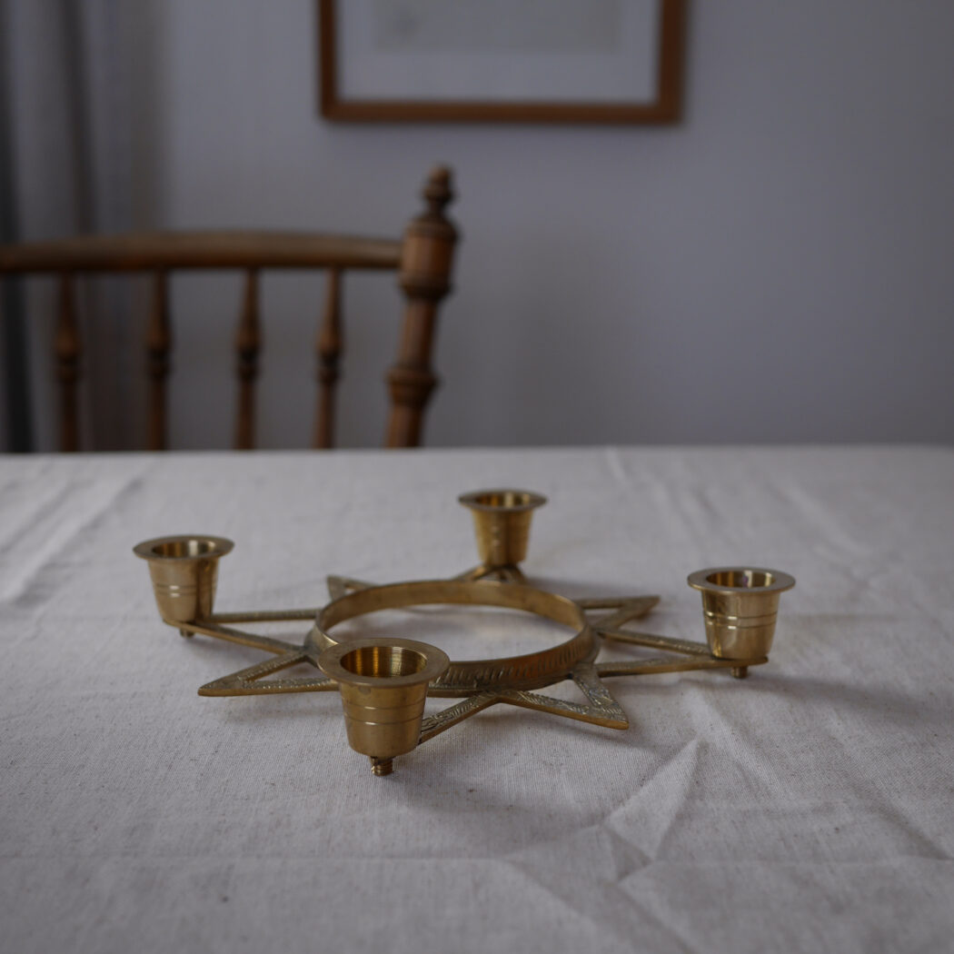 Stjerne Adventsstage med Udskæringer 2