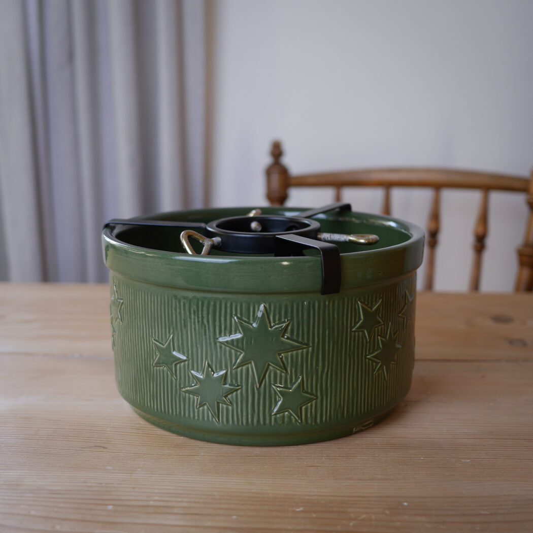 Grøn Juletræsfod med Stjerner 2