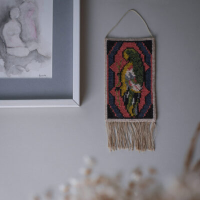 Lille Vævet Vægtæppe