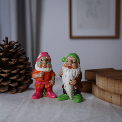 Brille & Flovmand fra De Syv Små Dværge Figurer, 2 stk.