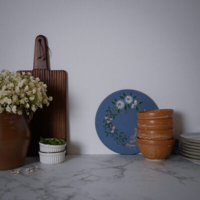 Brune Morgenmadsskåle i Keramik, 4 stk.