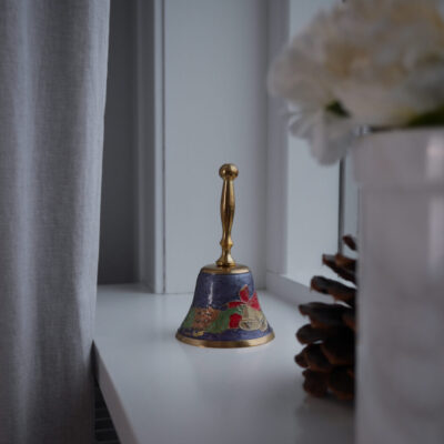 Jule Messing Klokke med Dekorationer