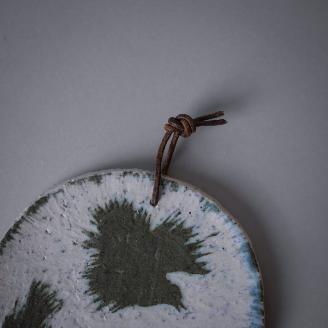 Lille Ovalt Relief med Fugle 4