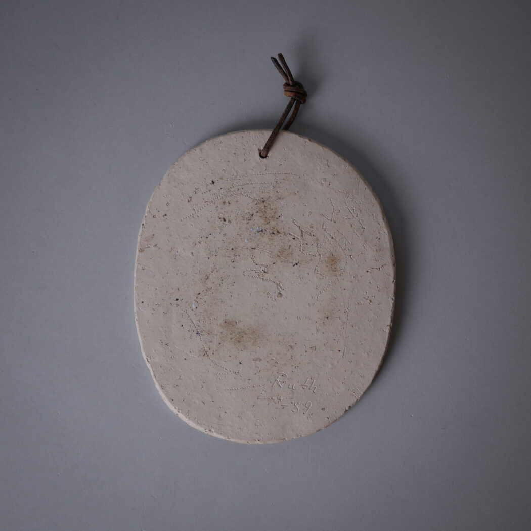 Lille Ovalt Relief med Fugle 6