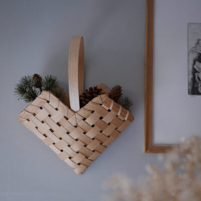 Flettet Julehjerte med Hank