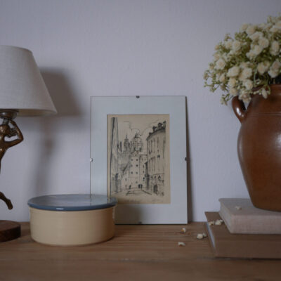 Ældre Billede med Bymotiv