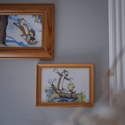 Sten & Stoffer Billeder i Trærammer, 2 stk.