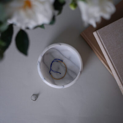 Hvid Marmor Pynteskål