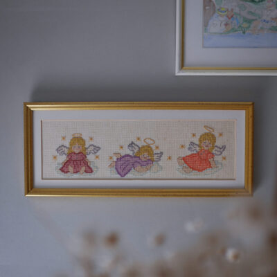 Broderet Billede med Engle