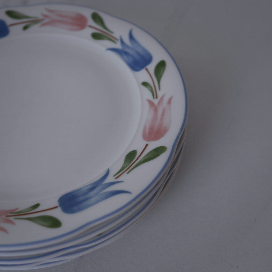 Små Tallerkner med Tulipaner, 5 stk. 4