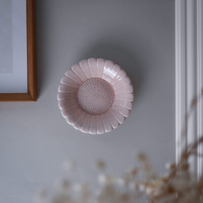 Fin Lyserød Solsikke til Væggen