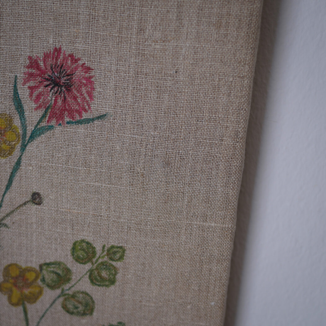 Lærredsbillede med Håndmalede Blomster 5